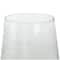 16" Clear Glass & Stainless Steel Hurricane Candle Holder